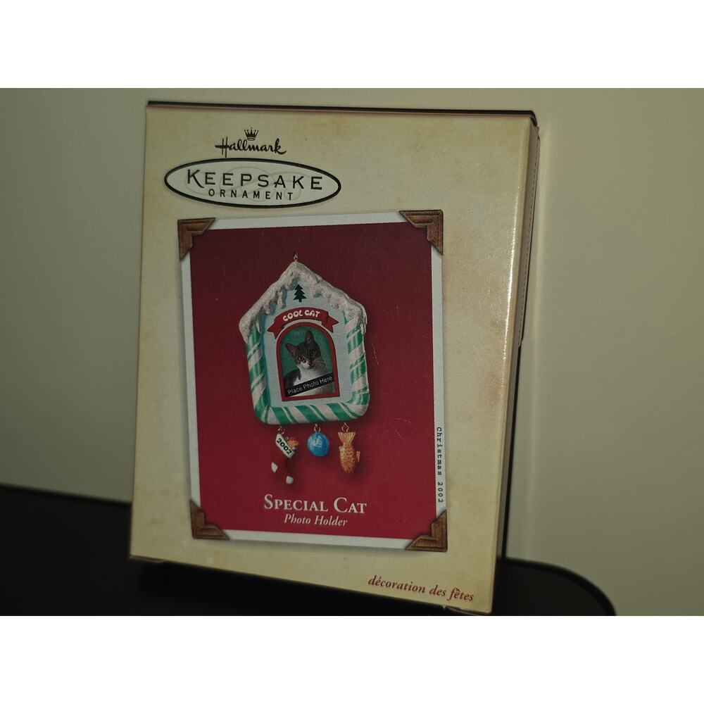 Hallmark Keepsake Ornament 2002‎ Special Cat Photo Holder Picture Frame Stocking